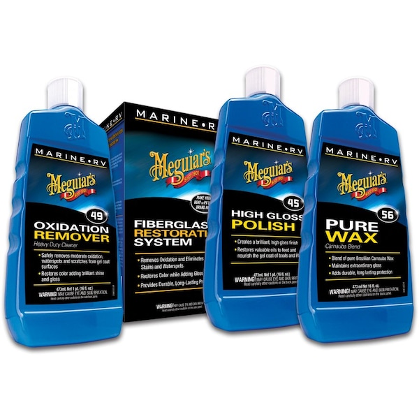 Meguiars Use To Restore The Original Look Of Faded Fiberglass Surface, With 16 Ounce Oxidation Remover M4965 - main